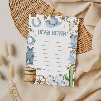 Cartão de Cápsula do Tempo de Primeiro Rodeio de A