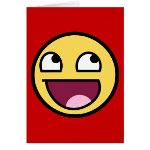 Cartão de cara impressionante