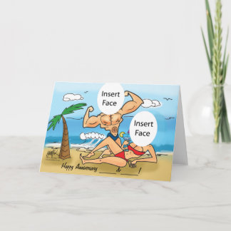 Cartão de Caricatura de Fotografia Personalizada d