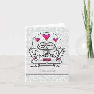 Cartão de Carro de Honeymoom Personalizado do Rece