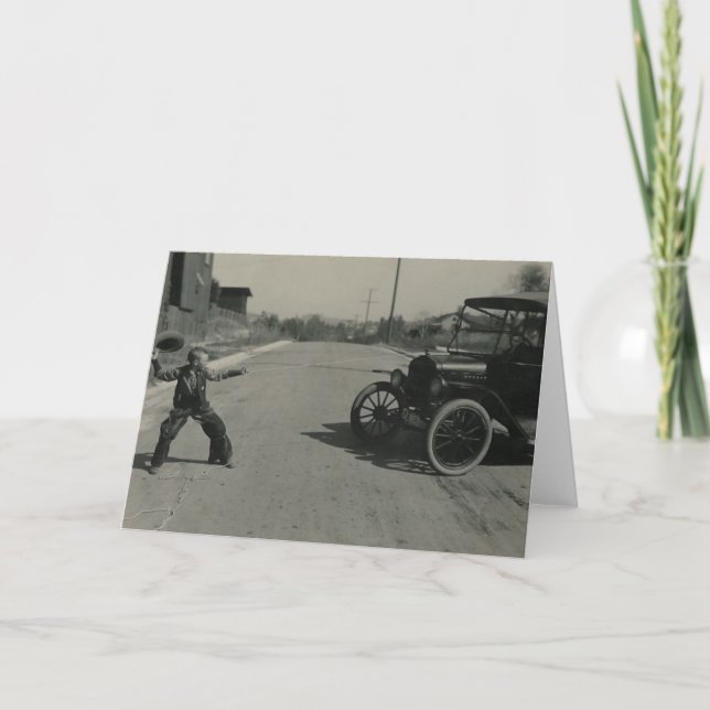 cartão de carro rotado (Frente)