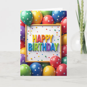 Cartão de Carta de Aniversário Doce