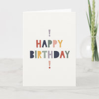 Cartão de Carta de Aniversário Rústico