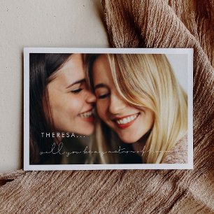 Cartão de carta de honra minimalista