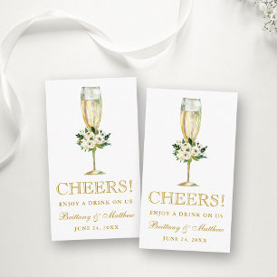 Cartão de Cartão de Bebida Floral Floral de Casame