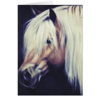 Cartão De "cartão eqüino do pônei Haflinger"
