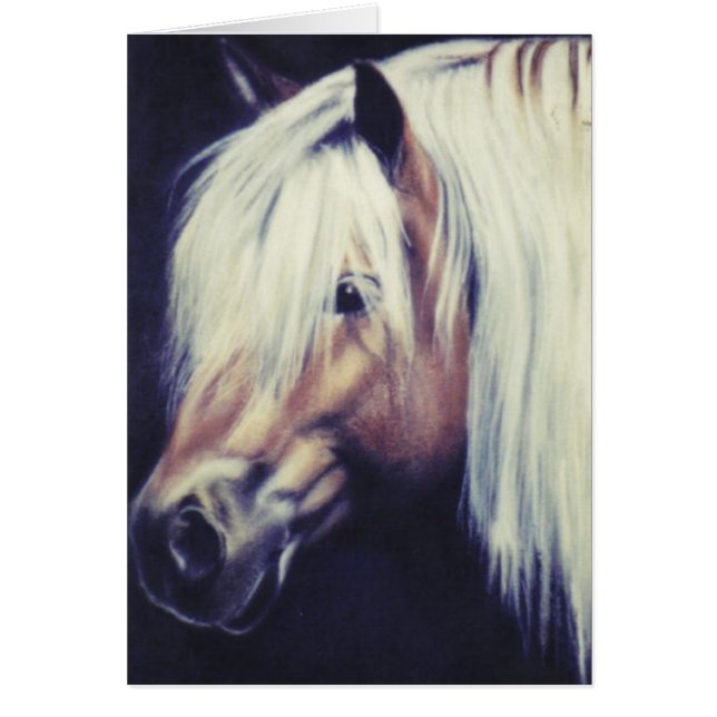 Cartão De "cartão eqüino do pônei Haflinger" (Frente)