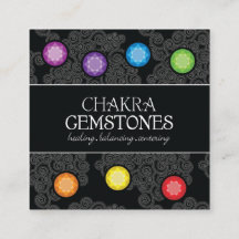 Cartão de Carteira Chakra Gemstones