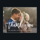 Cartão de Cartões de agradecimentos de Casamento d<br><div class="desc">Enviar sua nota de agradecimento será uma brisa com este obrigado e chique que você faz. Visite nossa sala de exposição de designs em WWW.BERRYBERRYSWEET.COM</div>