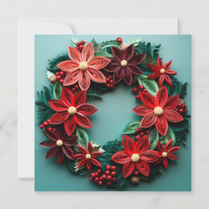 Cartão de cartões de natal da coroa natalícia