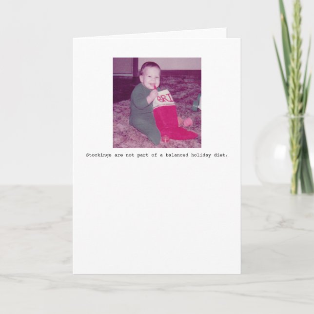 Cartão de cartões de natal das meias (Frente)