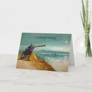 Cartão de Cartões de natal de besouro vitoriano