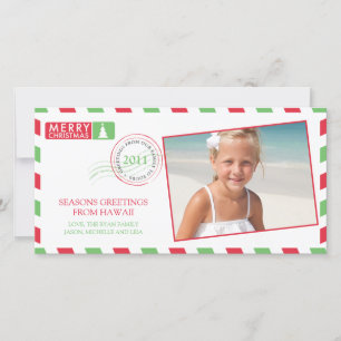 Cartão de Cartões de natal de Correio Aéreo