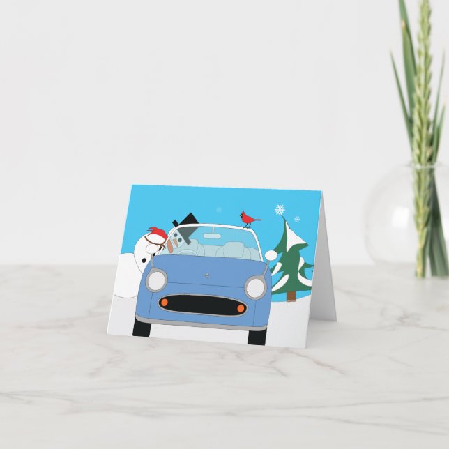 Cartão de cartões de natal de Figaro (Frente)