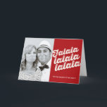 Cartão de Cartões de natal de Foto de Natal Falala<br><div class="desc">Concebido por gordura*fa*estanho. Fácil de personalizar com seu próprio texto,  foto ou imagem. Para pedidos personalizados,  entre em contato direto com o . Aplicam-se taxas personalizadas. www.zazzle.com/fat_fa_tin www.zazzle.com/color_therapy www.zazzle.com/fatfatin_blue_knot www.zazzle.com/fatfatin_red_knot www.zazzle.com/fatfatin_mini_me www.zazzle.com/fatfatin_design www.zazzle.com/fatfatin_ink</div>