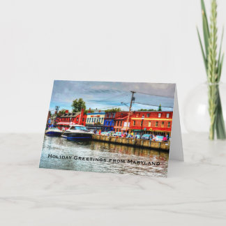 Cartão de cartões de natal de Maryland