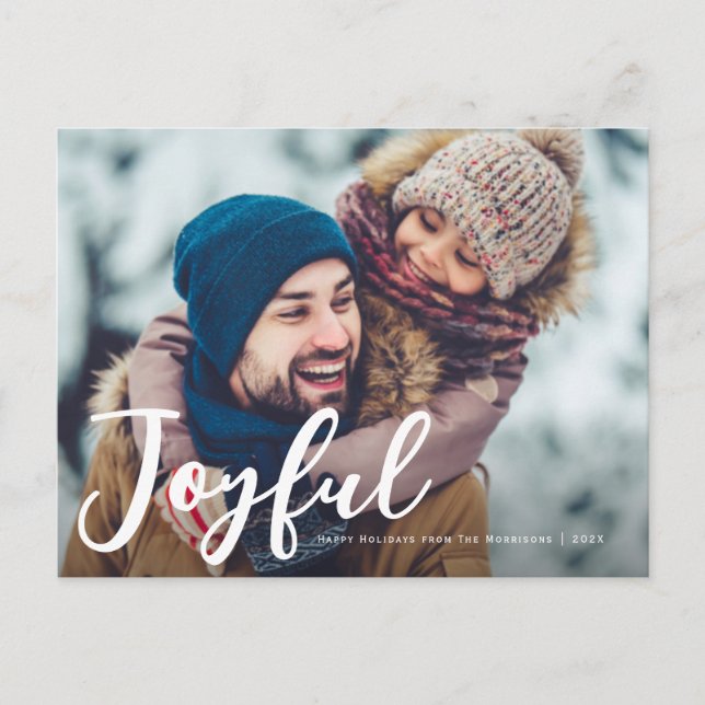 cartão de cartões de natal de natal moderno (Frente)