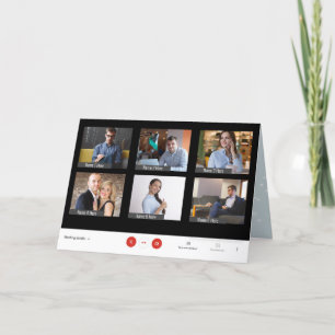 Cartão de Cartões de natal de Zoom de 6 Pontos Eng