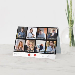 Cartão de Cartões de natal de Zoom de 8 Pontos Eng