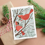 Cartão de cartões de natal do Birds of a Feather<br><div class="desc"></div>