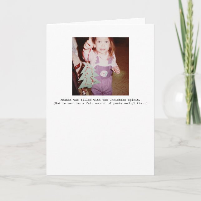 Cartão de cartões de natal do espírito do Natal (Frente)