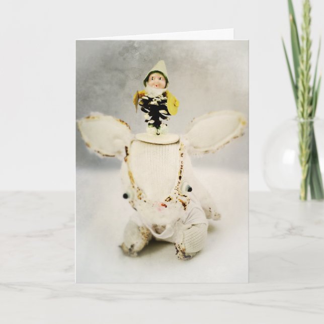 Cartão de cartões de natal do Natal com Aldo e (Frente)