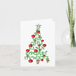 Cartão de Cartões de natal do professor