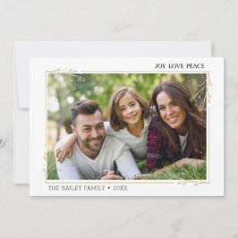 Cartão de cartões de natal moderno da foto do