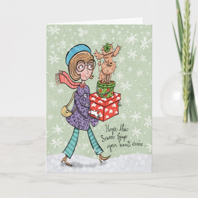 Cartão de cartões de natal realmente realmente (Frente)