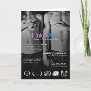 Cartão de Cartões de natal rosa e azul personalizá