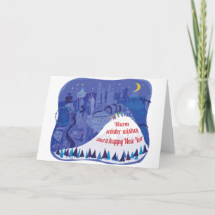 Cartão de cartões de natal Seattle