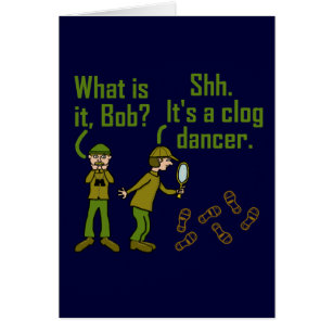 Cartão de Cartoon Engraçado Clogger