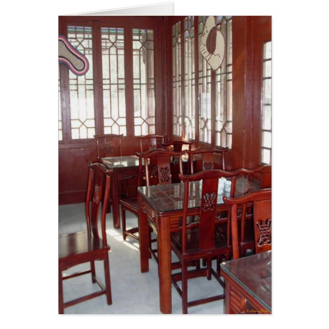 Cartão de Casa de Chá para Gong Yuan (Frente)
