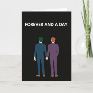 Cartão de Casal Gay de Amor Eterno