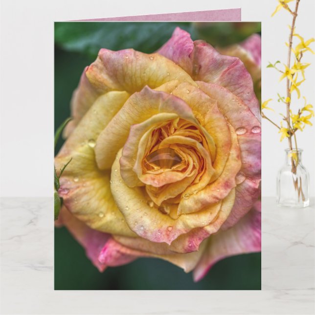 Cartão de Casamento (Flor Amarela)