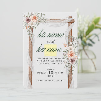 Cartão de casamento