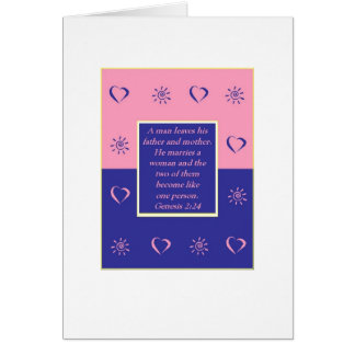 Cartão de casamento