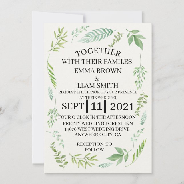 Cartão de casamento 2021 (Frente)