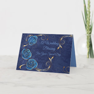 Cartão de Casamento Bênçãos de Casamento Para o Se