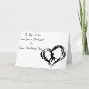 CARTÃO DE CASAMENTO "CASAL BRIDAL DANÇADO" PARA MI