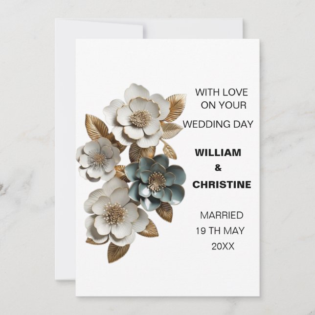 CARTÃO DE CASAMENTO CLÁSSICO (Frente)