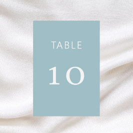 Cartão de casamento clássico branco-azul-Dusty