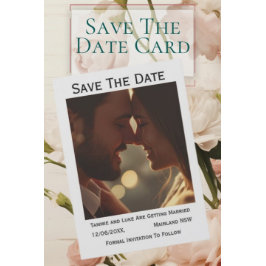 Cartão de Casamento com Foto | Personalizado