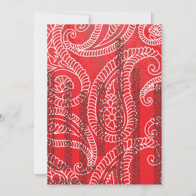 Cartão de Casamento de casamento | Shadi Invite De (Frente)