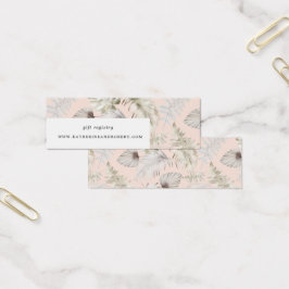 cartão de casamento de folhagem tropical luxuosa