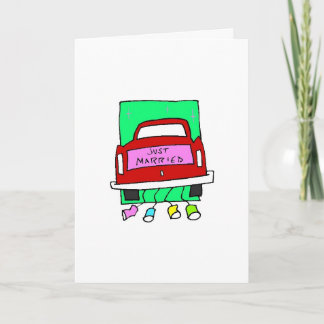 Cartão de Casamento de Parabéns recens casados