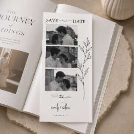 Cartão de casamento de save the date de cabine de