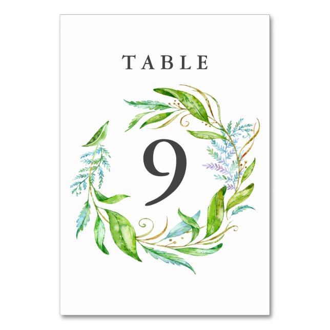 Cartão de Casamento de Wreath de Aquarela de Flor  (Frente)