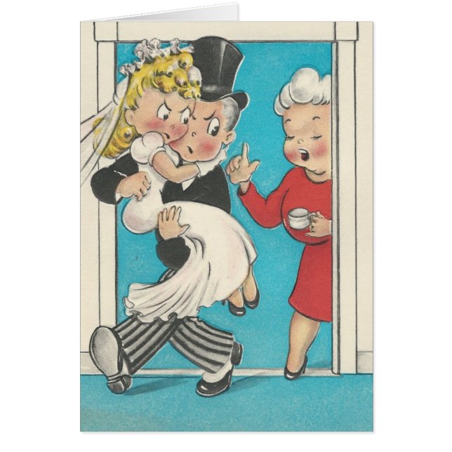 Cartão de Casamento Divertido (Frente)