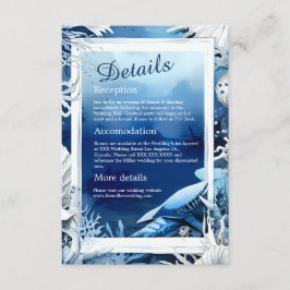 cartão de casamento do vibe da costa azul